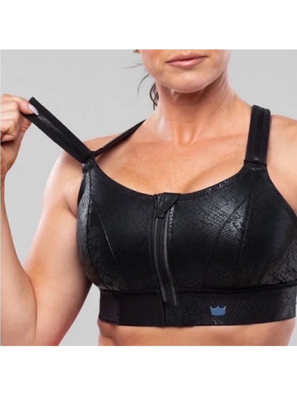 SHEFIT Ultimate Sports Bra Limited Edition Phantom Snakeskin Black size 2Luxe